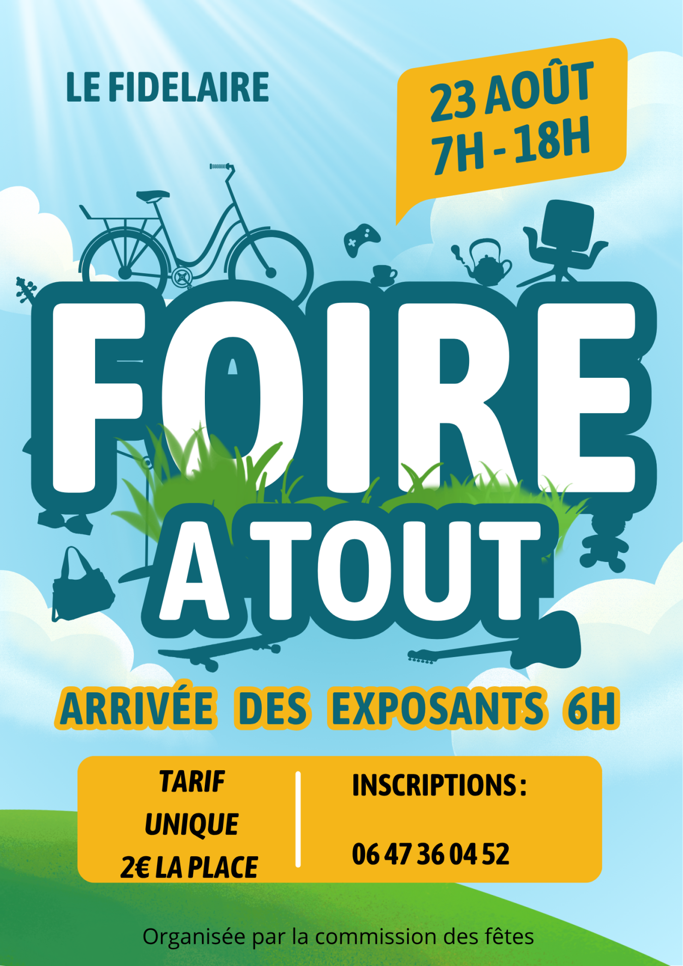 Affiche evenement vide grenier