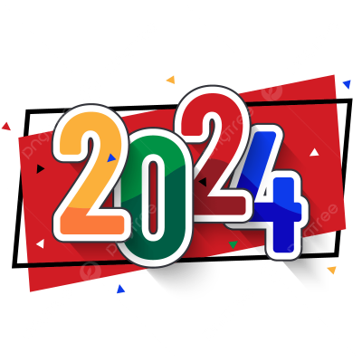Pngtree colorful 2024 year png image 8627329
